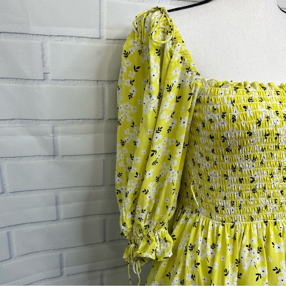 For Love & Lemons CHRYSANTHEMUM Mini Dress in Lemonade - Picture 7 of 8